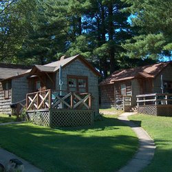Pine Grove Fremont - Cabins have 2-3 bedrooms, full bath with private patio and charcoal grill.