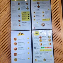 Tikka Shack Indian Grub - Menu board.