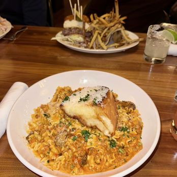 Neighborhood Services - Pasta Special with italian sausage & mushrooms - Seafood Near Me - Dallas, Texas Neighborhood Services - Pasta Special with italian sausage & mushrooms - Seafood Near Me - Dallas, Texas