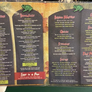 The Frog Pond - Menu - Breakfast & Brunch Near Me - St Pete Beach, Florida