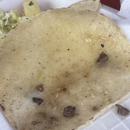 Tacos are dripping in oil and they call it carne asada it's more like fried minced meat
