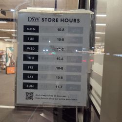 DSW Designer Shoe Warehouse - Store hours