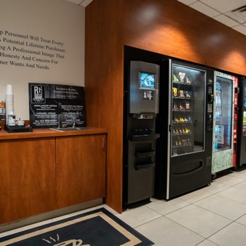 Beechmont Ford - Vending machine area with complimentary coffee from Rooted Grounds Coffee - Car Dealers Near Me - Cincinnati, Ohio