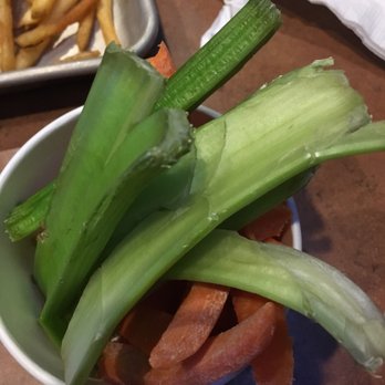 Buffalo Wild Wings - How old are these veggies?!  Why would the server even think it's okay to bring these old dry crusty veggies to my table?! - Chicken Wings Near Me - Apple Valley, Minnesota