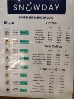 Menu photo 4 Snowday BingSu Cafe Toronto, ON