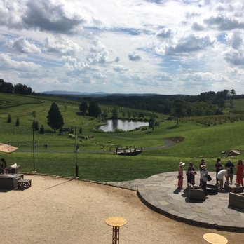 Stone Tower Winery - Beautiful view from the deck at the Tower view tasting room - Wineries Near Me - Leesburg, Virginia Stone Tower Winery - Beautiful view from the deck at the Tower view tasting room - Wineries Near Me - Leesburg, Virginia