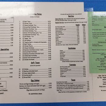 Burnt Tortilla Take Out - Menu 02/26/2025 - Mexican Near Me - Gardena, California