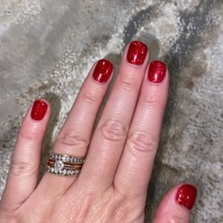 Lee Nails and Spa - Ruby red gel shellac