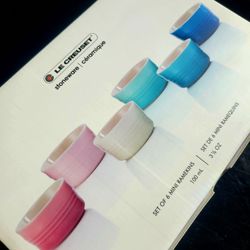Le Creuset Outlet Store - I originally bought these as a Christmas gift for someone else, but they're too cute to part with.