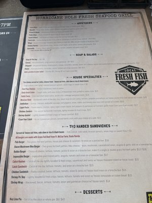 Menu photo 3 Hurricane Hole Marina Key West, FL Menu photo 3 Hurricane Hole Marina Key West, FL