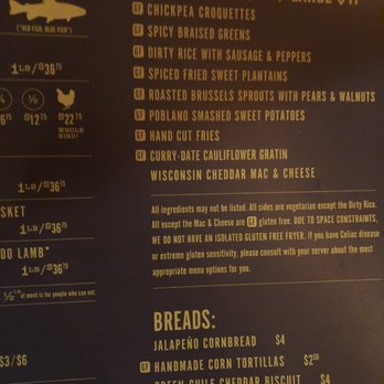Work & Class - Menu - New American Near Me - Denver, Colorado