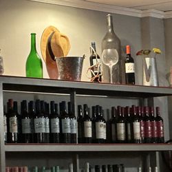 Patagonia Steak House - Decor with partial wine selection