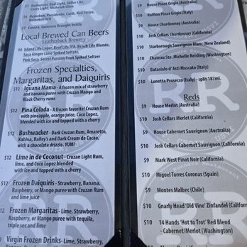 Rum Runners - Bar menu - Breakfast & Brunch Near Me - Christiansted, Virgin Islands