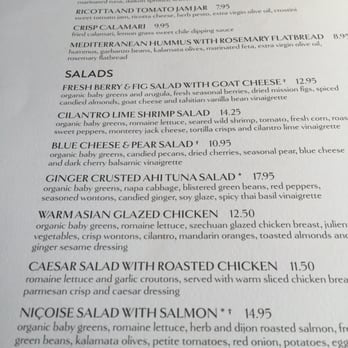 Bazille at Nordstrom - Menu - New American Near Me - Jacksonville, Florida