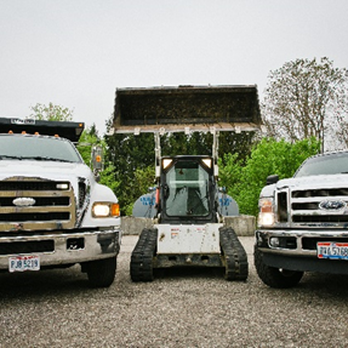 Hughes Construction Company - trucks parked in a parking lot - General Contractors Near Me - Cincinnati, Ohio Hughes Construction Company - trucks parked in a parking lot - General Contractors Near Me - Cincinnati, Ohio