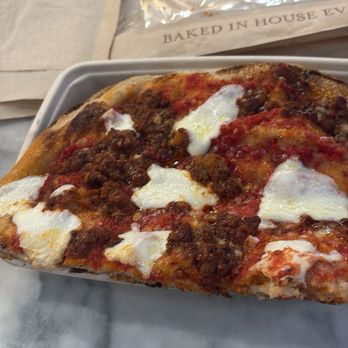 Eataly NYC Downtown - Focaccia with meat, marinara, and buffalo mozzarella - Grocery Near Me - New York, New York