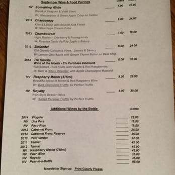Fabbioli Cellars - Sep 2015 tasting menu - Wineries Near Me - Leesburg, Virginia Fabbioli Cellars - Sep 2015 tasting menu - Wineries Near Me - Leesburg, Virginia