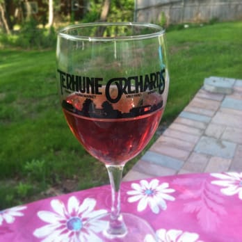 Terhune Orchards - Wine in our souvenirs glasses - Fruits & Veggies Near Me - Princeton, New Jersey Terhune Orchards - Wine in our souvenirs glasses - Fruits & Veggies Near Me - Princeton, New Jersey