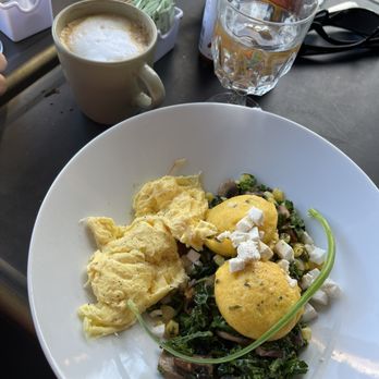 Duza's Kitchen - Polenta with soft-scrambled eggs. - Breakfast & Brunch Near Me - Payson, Arizona
