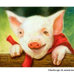 Art is Our Passion - Charlie age 16, mixed media