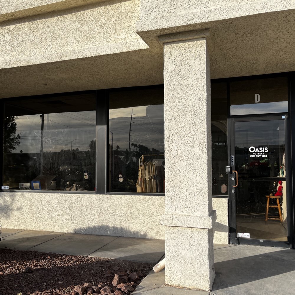 Oasis Pottery - Front Entrance - Art Classes Near Me - Las Vegas, Nevada Oasis Pottery - Front Entrance - Art Classes Near Me - Las Vegas, Nevada