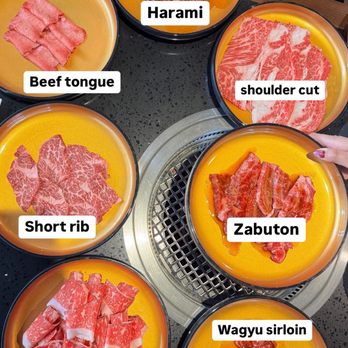 Ushiya Grill - Sooo many meat options our fav was the Wagyu sirloin and shoulder cut but everything was extremely flavorful! - Japanese Near Me - Milpitas, California