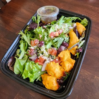 Panini Kabob Grill - Mediterranean salad w/chicken - Mediterranean Near Me - Riverside, California Panini Kabob Grill - Mediterranean salad w/chicken - Mediterranean Near Me - Riverside, California