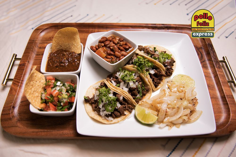 Food from Pollo Feliz Express