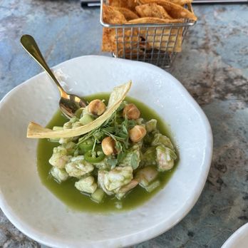 LITA - Shrimp Ceviche with lime chips - Caribbean Near Me - Walnut Creek, California LITA - Shrimp Ceviche with lime chips - Caribbean Near Me - Walnut Creek, California