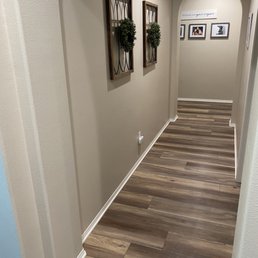 a hallway in a home