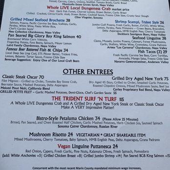 The Trident - Menu 2/2022 - Seafood Near Me - Sausalito, California The Trident - Menu 2/2022 - Seafood Near Me - Sausalito, California