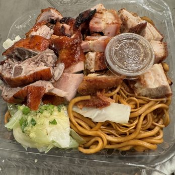 Do Eat Restaurant - Crispy pork and Roast duck over Chow Mein - Chinese Near Me - San Francisco, California