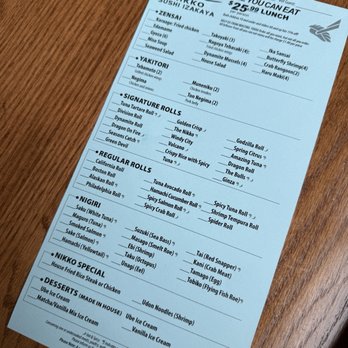 Nikko Sushi Izakaya - Lunch menu - Izakaya Near Me - Chicago, Illinois
