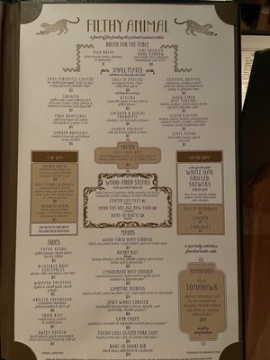Menu photo 1 Filthy Animal Tempe, AZ