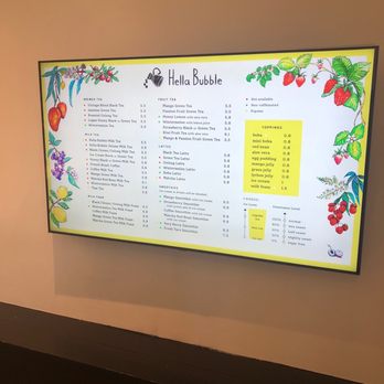 Hella Bubble - Menu options - Bubble Tea Near Me - Houston, Texas