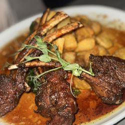 Divan Restaurant & Bar - Spice Roasted Double-Cut Lamb Rib Chops