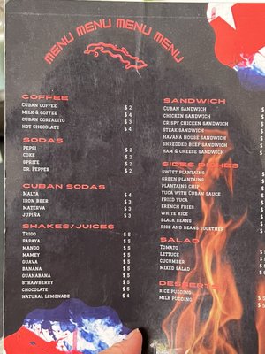 Menu photo 5 Havana Restaurant Albuquerque, NM