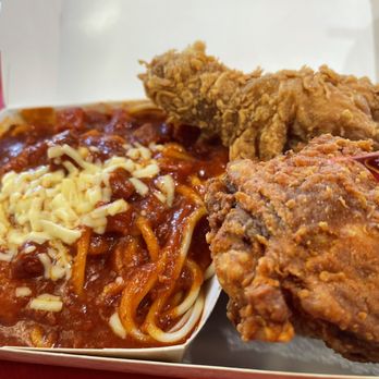 Jollibee - The 2 piece. One was spicy and the other original. To the left is the jolly pasta which was sweet and delicious! - Fast Food Near Me - Pembroke Pines, Florida Jollibee - The 2 piece. One was spicy and the other original. To the left is the jolly pasta which was sweet and delicious! - Fast Food Near Me - Pembroke Pines, Florida