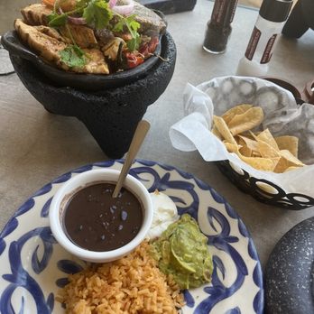 Ambriza - This is my everything!  When you order the big fajita meal you get everything with it! - Mexican Near Me - Cypress, Texas