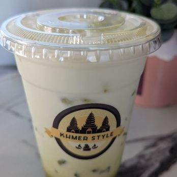 Khmer Style - Matcha Tea with Coconut Milk - Cambodian Near Me - Kent, Washington Khmer Style - Matcha Tea with Coconut Milk - Cambodian Near Me - Kent, Washington