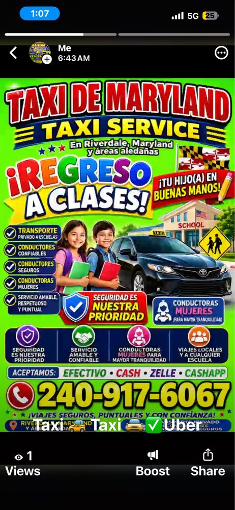 Taxi De Maryland