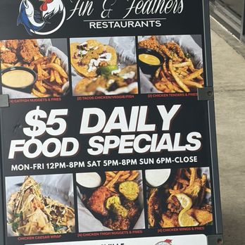 Fin & Feathers - Daily specials - Soul Food Near Me - Douglasville, Georgia Fin & Feathers - Daily specials - Soul Food Near Me - Douglasville, Georgia