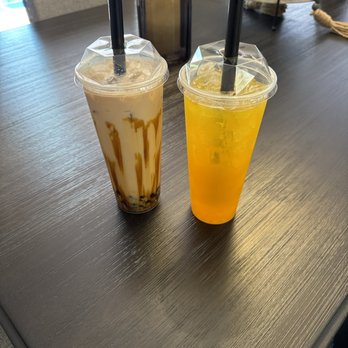 Tryyaki Asian Cuisine - Mango bubble tee with Mango bursting topping and a new one we've never had!! Both are amazing! - Asian Fusion Near Me - Hays, Kansas Tryyaki Asian Cuisine - Mango bubble tee with Mango bursting topping and a new one we've never had!! Both are amazing! - Asian Fusion Near Me - Hays, Kansas