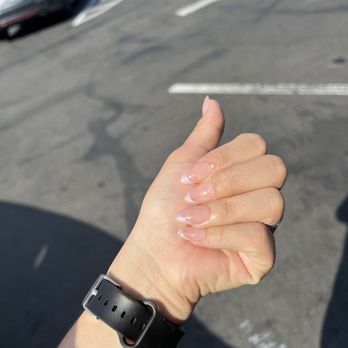 Luna Nails Bar - French tip gel x nails! - Nail Salons Near Me - Bellflower, California