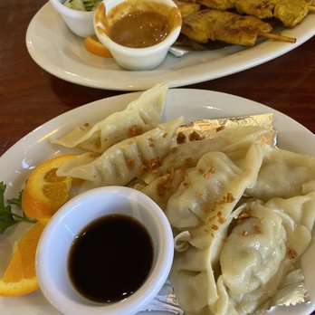 Thai Kitchen Restaurant - Potstickers! Chicken Sa-Tay (4 pc) - Thai Near Me - Pocatello, Idaho Thai Kitchen Restaurant - Potstickers! Chicken Sa-Tay (4 pc) - Thai Near Me - Pocatello, Idaho