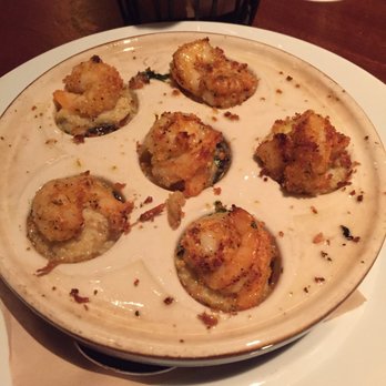 Seasons 52 - Lump Crab , Roasted Shrimp & Spinach Stuffed Mushrooms - New American Near Me - Plano, Texas Seasons 52 - Lump Crab , Roasted Shrimp & Spinach Stuffed Mushrooms - New American Near Me - Plano, Texas