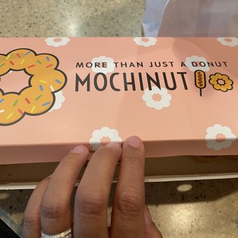 Mochinut - Concord - They get an "A" for their branding. Cute packaging from the boxes to the drinks. - Donuts Near Me - Concord, California