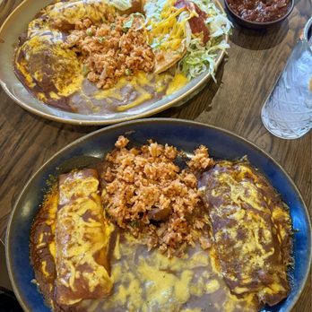 Casa Azteca - Combination plates (chicken enchilada and beef tamale) - Mexican Near Me - Milpitas, California Casa Azteca - Combination plates (chicken enchilada and beef tamale) - Mexican Near Me - Milpitas, California
