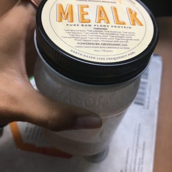 OrVeganic - Their almond milk is delicious! Btw-Glass, reusable, I love it! - Vegan Near Me - Lawndale, California