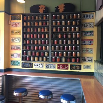 Blue Ribbon BBQ - Cool decor and stools - Barbeque Near Me - West Newton, Massachusetts